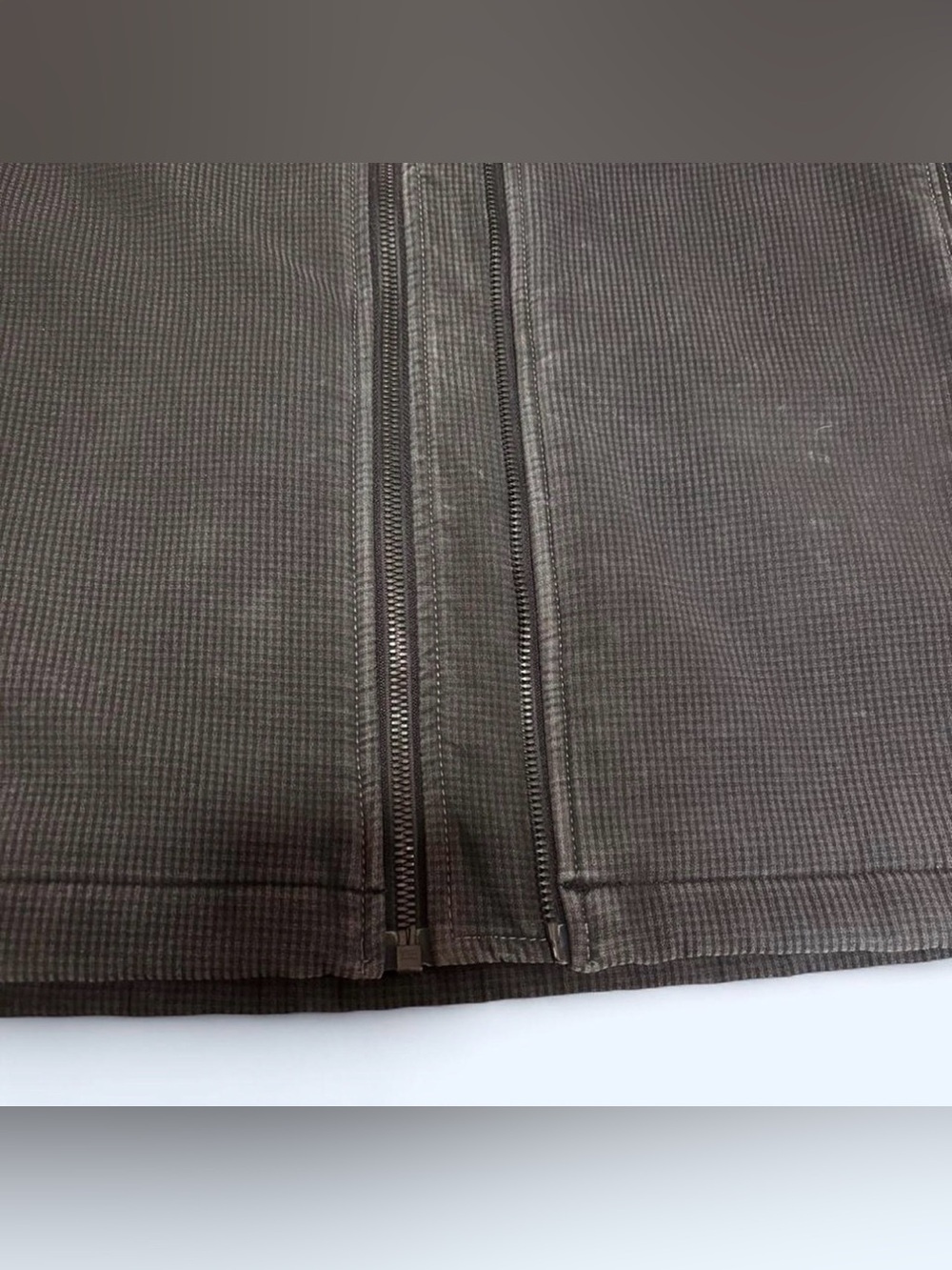 Kuhl Relik Hoodie Jacket Mens M Gray Two Zippers Fleece Lined Distressed Gray - Picture 5 of 8